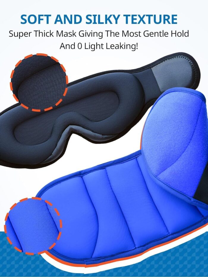 SARISUN Travel Pillow, Neck Pillow with Eye Mask, Airplane Pillow for Long Flight Sleeping Travel, Kids Travel Pillow for Car, Road Trip Car Headrest, Stop Bobblehead, Neck Pain Relief, Black - Image 6