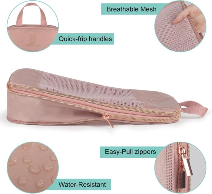 Expandable Compression Packing Cubes for Suitcases,Lightweight Compressible Travel Packing Organizer for Carry on Suitcase,Organizer Bags Set as Travel Essentials for Women - Image 6