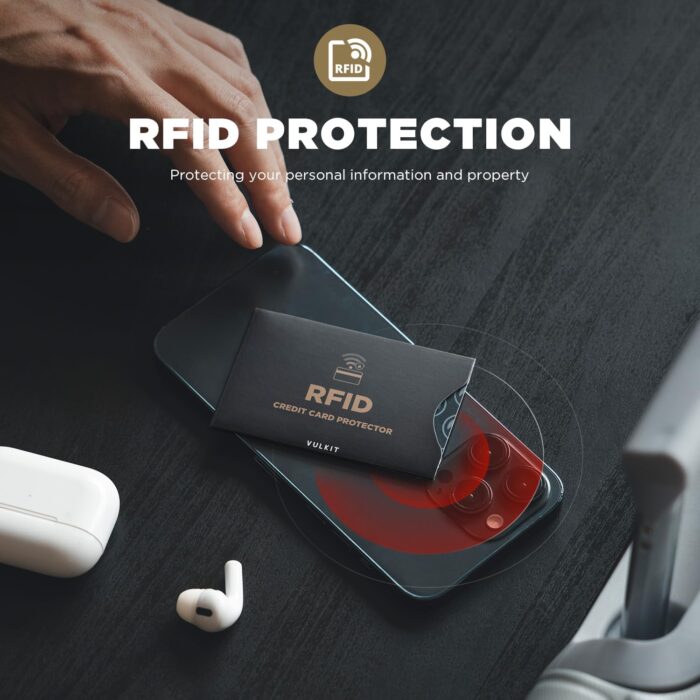 VULKIT RFID Blocking Sleeves, 8 Card & 2 Passport Sleeves, Rfid Blocking Sleeves - Image 3