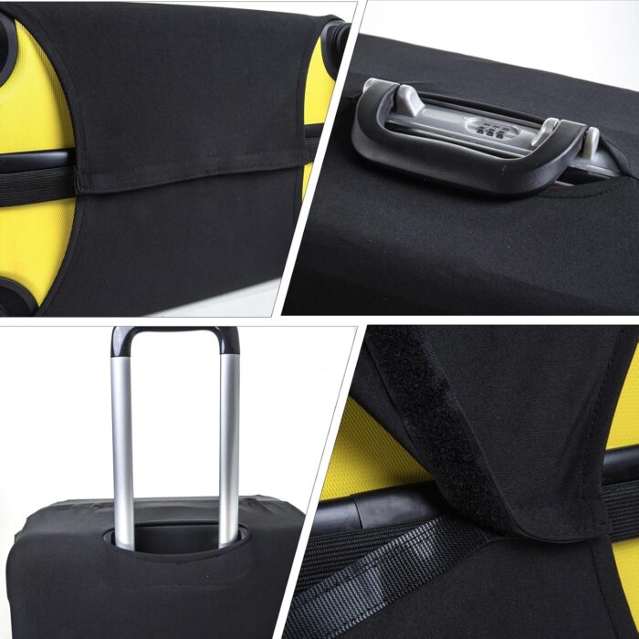 Kioiner Travel Luggage Cover, Elastic Suitcase Protective Cover, Dustproof Anti Scratch Trolley Luggage Case Protector Bag for Wheeled (Fits 26-28 Inch Luggage) - Image 3