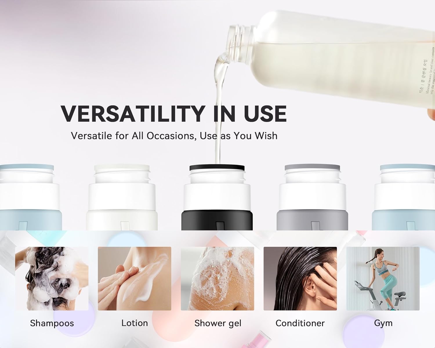 Vinofes 16 Pack Travel Size Toiletries Kits - Leak Proof TSA Approved Travel Bottles for Toiletries Essential - BPA Free Travel Containers for Shampoo, Conditioner, Lotion - Image 5