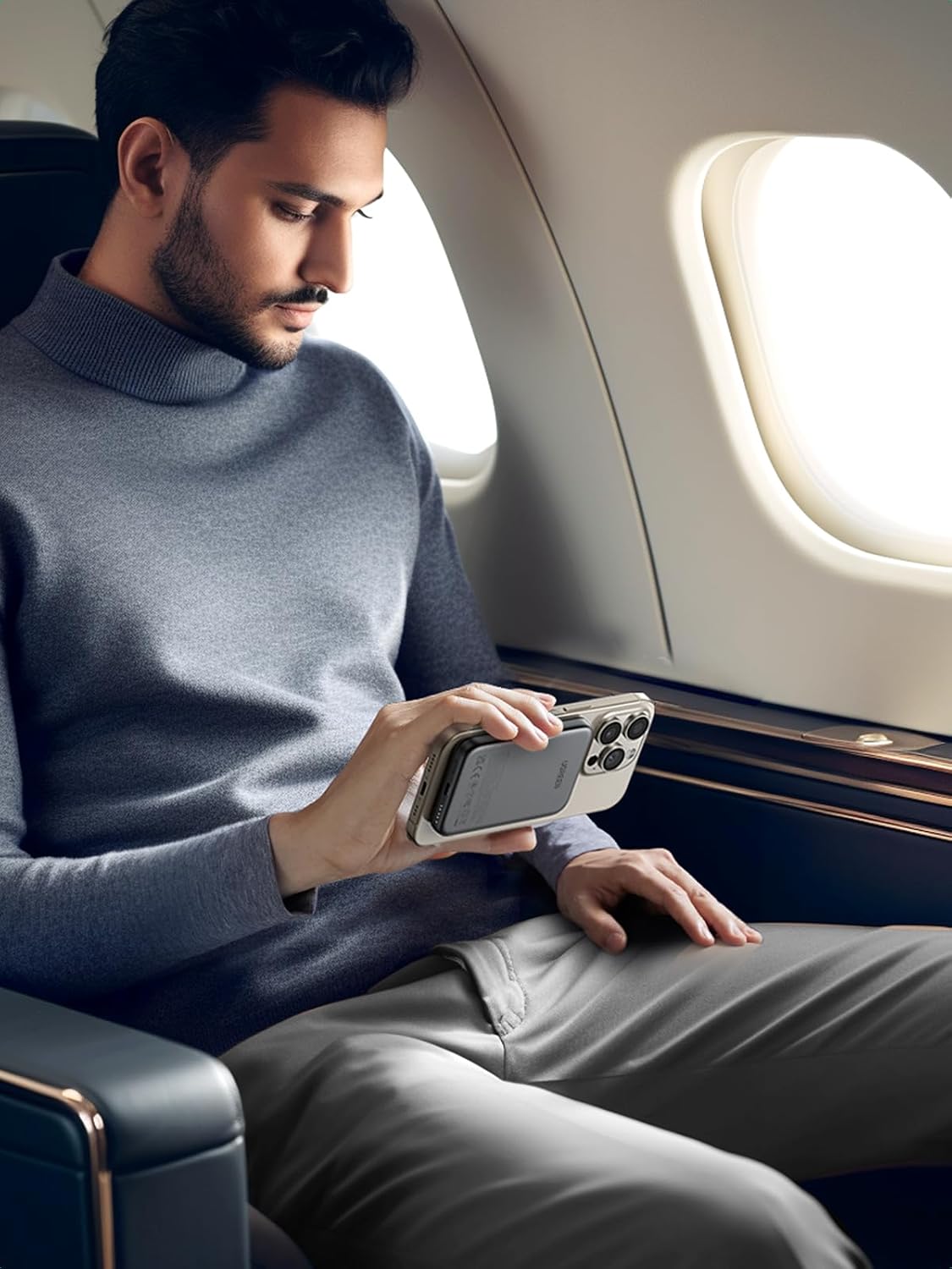 UGREEN Magnetic Power Bank 5000mAh, 15W USB C PD Fast Charge Portable Charger Compatible with iPhone 17 16 Pro Max, 15,14 Plus, 13, 12 Series with 60W 0.5M Cable, Black - Image 7