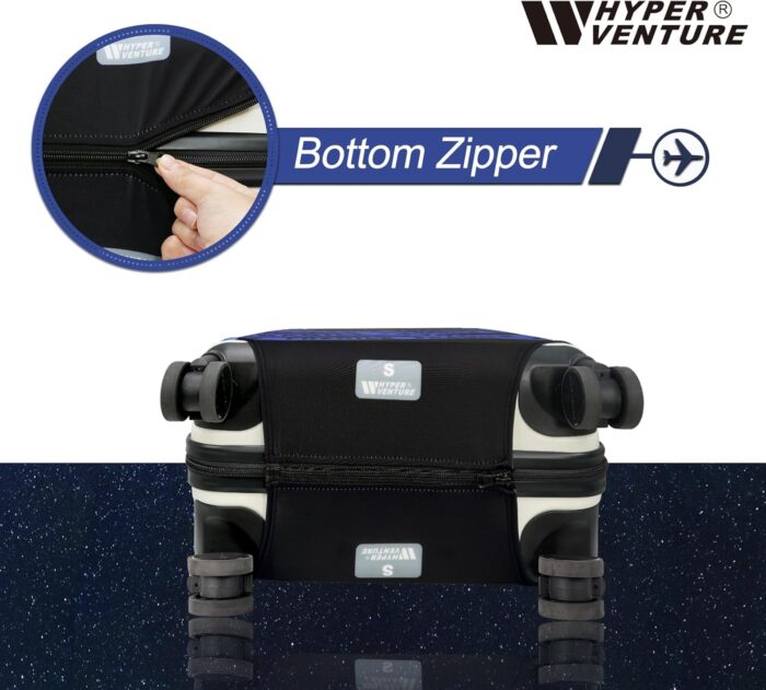 HYPER VENTURE Washable Luggage Cover - Fashion Suitcase Protector Fits 31-32 Inch Luggage (Fragile, XL) - Image 3
