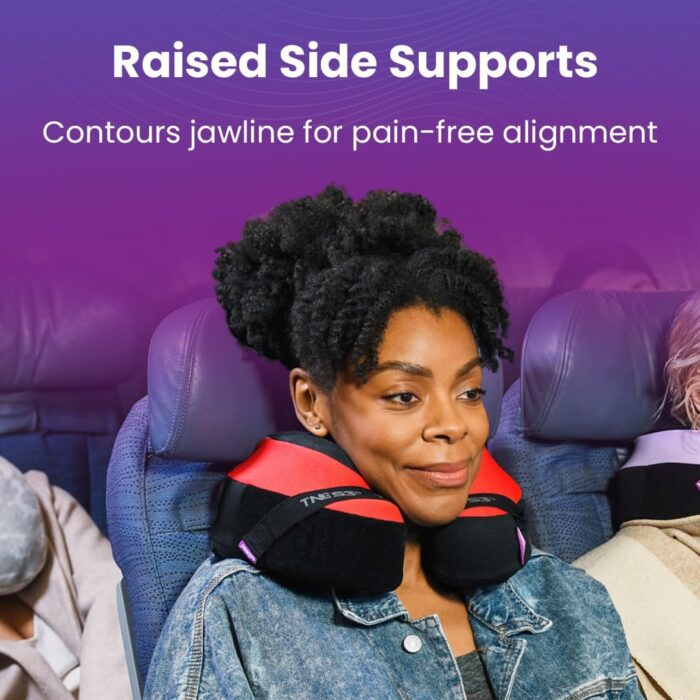 Cabeau Evolution TNE S3 Travel Pillow - Neck Pillow for Traveling - Memory Foam Airplane Pillow - Neck Pillow with Attachment Straps - Support for Travel, Home, Office, and Gaming - Berlin - Image 6