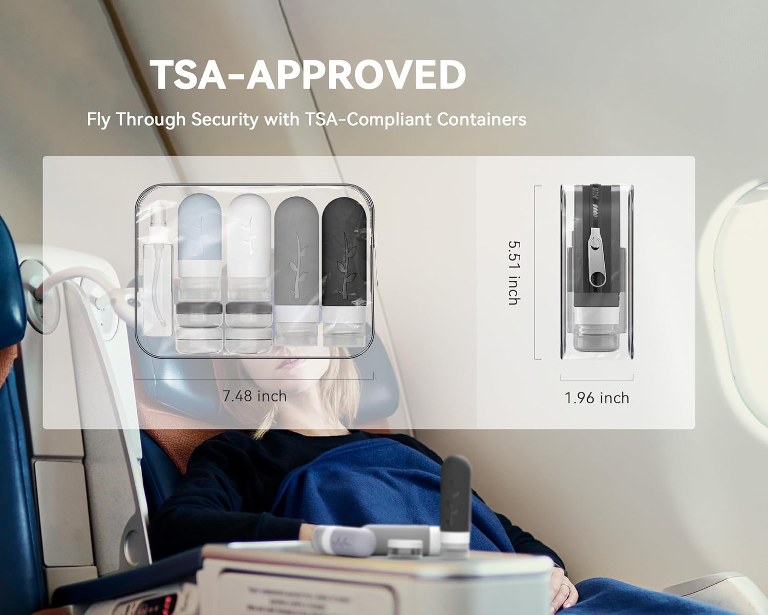 Vinofes 16 Pack Travel Size Toiletries Kits - Leak Proof TSA Approved Travel Bottles for Toiletries Essential - BPA Free Travel Containers for Shampoo, Conditioner, Lotion - Image 4