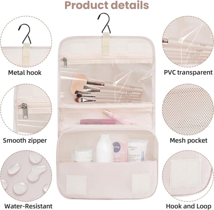 BAGAIL 10 Set Packing Cubes Various Sizes Packing Organizer for Travel Accessories Luggage Carry On Suitcase-Cream - Image 4