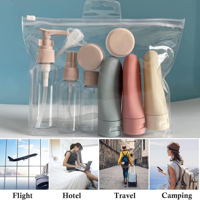 Travel Bottles for Toiletries, 13Pcs TSA Approved Travel Containers Leakproof Refillable Squeezable Containers, Travel Essentials Accessories with Tag for Shampoo Lotion Body Wash - Image 6