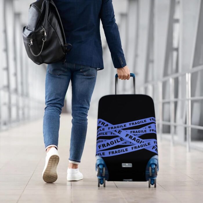 HYPER VENTURE Washable Luggage Cover - Fashion Suitcase Protector Fits 31-32 Inch Luggage (Fragile, XL) - Image 6