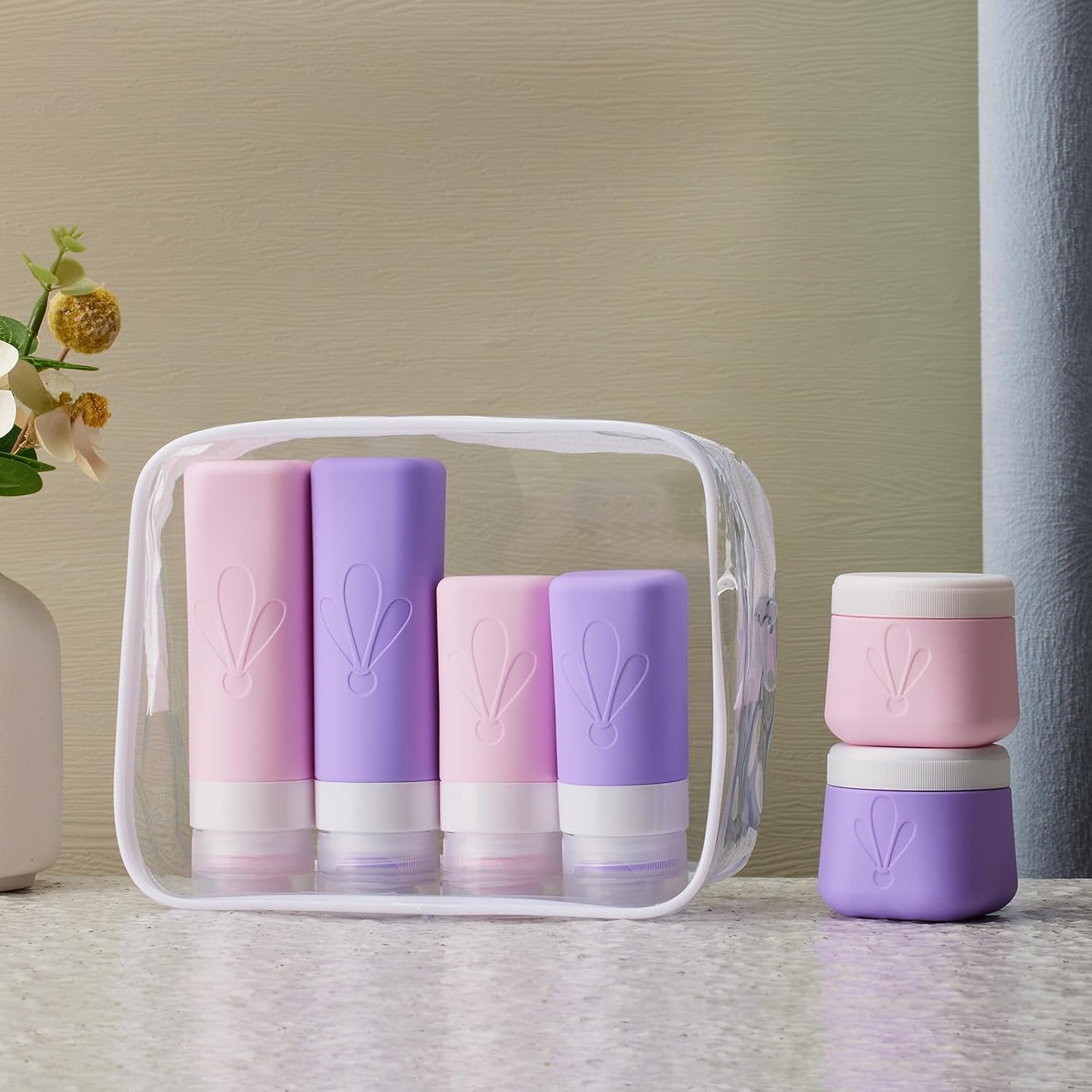 INSFIT Silicone Travel Bottles Set, 6 Pack Size Toiletries, Leakproof Travel Bottles for Toiletries, Accessories for Women, Airplane Travel Essentials, Containers for Toiletries - Image 7