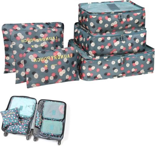 compression packing cube travel luggage set sac rangement valise Packing Cubes for Carry on Suitcase,Packing Cubes for Carry on Suitcase,6 Set Travel Essentials, Organizer in 6 Sizes