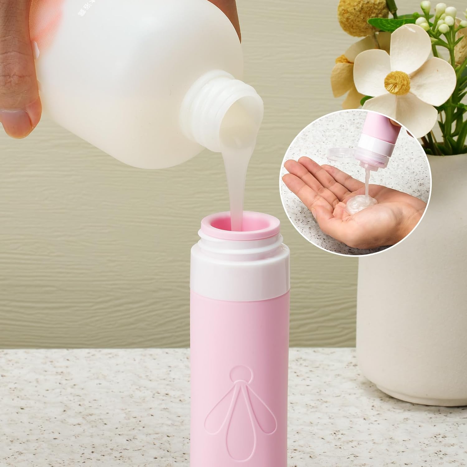 INSFIT Silicone Travel Bottles Set, 6 Pack Size Toiletries, Leakproof Travel Bottles for Toiletries, Accessories for Women, Airplane Travel Essentials, Containers for Toiletries - Image 5