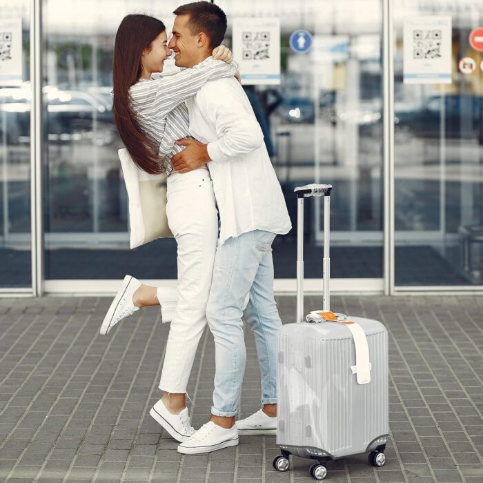 JZRTravel Luggage Covers Protector for 24 Inch Suitcase Thicken Clear PVC Case Protective Cover. (57 * 42 * 28 cm) - Image 6