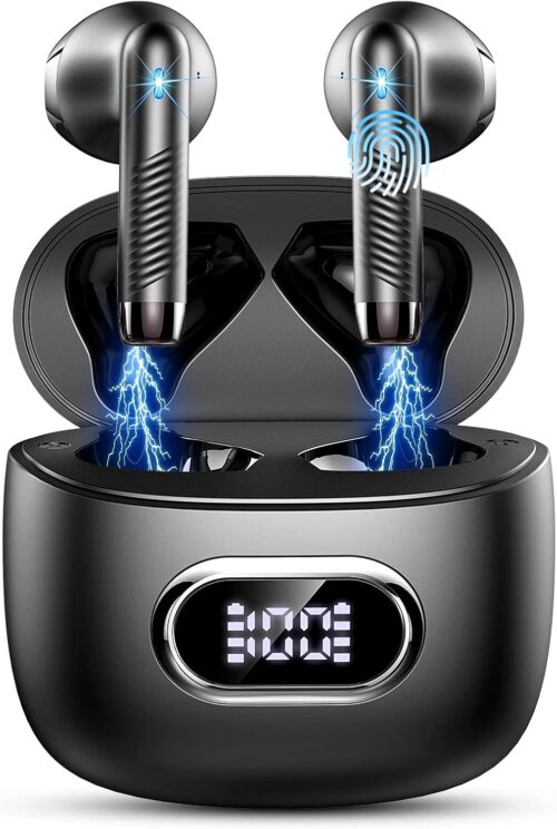AI Translation Earbuds Real-Time, 3-in-1 Bluetooth 5.4 Translator Earbuds with 164 Languages, 7 Translation Modes, 49H Headphones Translator HD Sound with ENC Mics for Travel/Business/Learning, Black