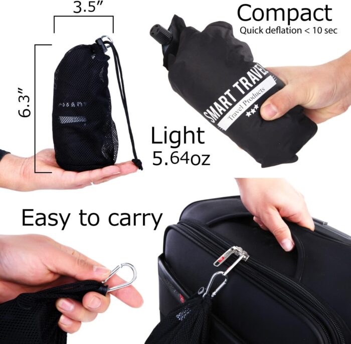 SmartTravel Travel Products Lumbar Pillow Inflatable Lumbar Support Pillow Travel Pillows for Airplane Long Flight Essential for Women Men Kids - Image 9