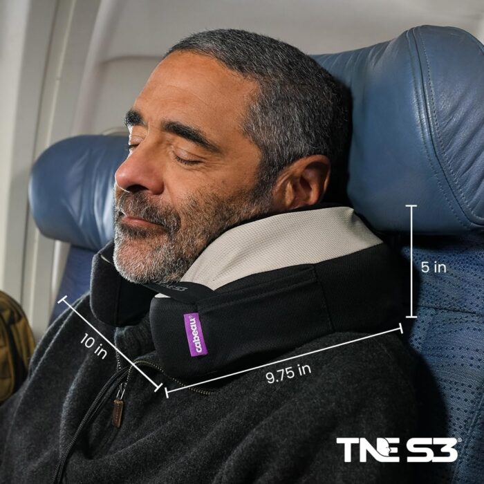 Cabeau Evolution TNE S3 Travel Pillow - Neck Pillow for Traveling - Memory Foam Airplane Pillow - Neck Pillow with Attachment Straps - Support for Travel, Home, Office, and Gaming - Berlin - Image 9