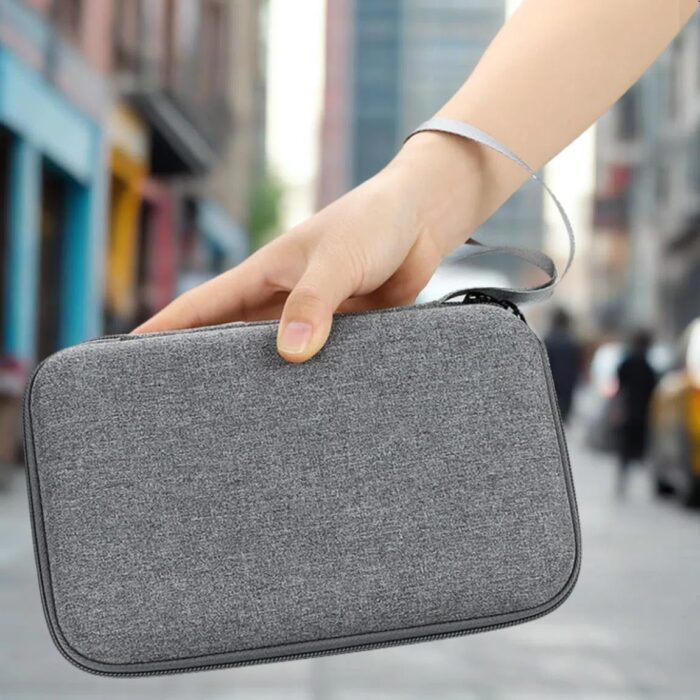 Hard Electronics Travel Organizer Case for MacBook Chargers & Storage Flash/Hard Drives - Waterproof Shockproof 2-Layer Design Holds Power Bank Mouse, Cables (Black, L) - Image 6