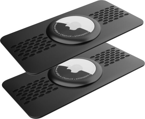 SPOMOX for Airtag Wallet Holder 2 Pack, for Airtag Card Passport Holder, Slim Minimalist Wallet Card Compatible with Apple Air Tag, Air tag Case Mini Ultralight Accessory, for Handbags, Luggage