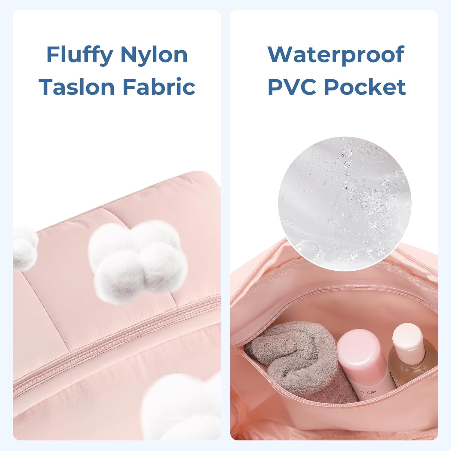 CLUCI Weekender Travel Bag for Women, 30L Duffle Tote Bag Carry On Bag Puffer Bags Gym Bag Small with Wet Pocket - Image 6