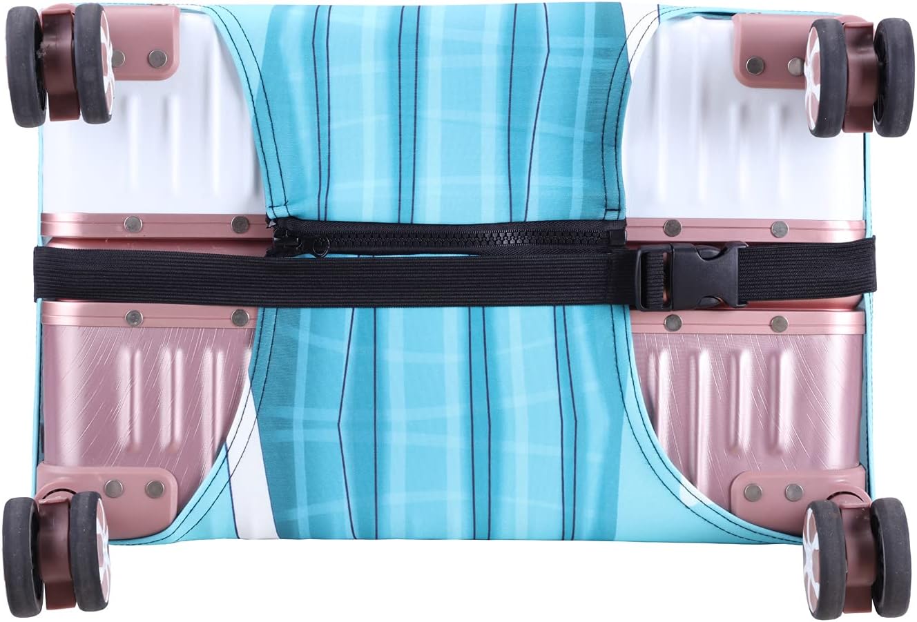 LEAFOREST Spandex Elastic Water Resistant Protective Travel Suitcase Cover Fits 19-32 Inch (Girl, M), Girl, M, Dress Up - Image 5
