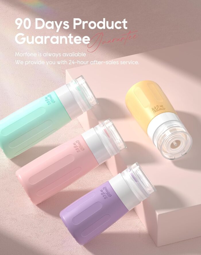 16 Pack Travel Bottles Set for Toiletries, Morfone TSA Approved Travel Containers Leak Proof Silicone Squeezable Travel Accessories 2oz 3oz for Shampoo Conditioner Lotion Body Wash (BPA Free) - Image 6