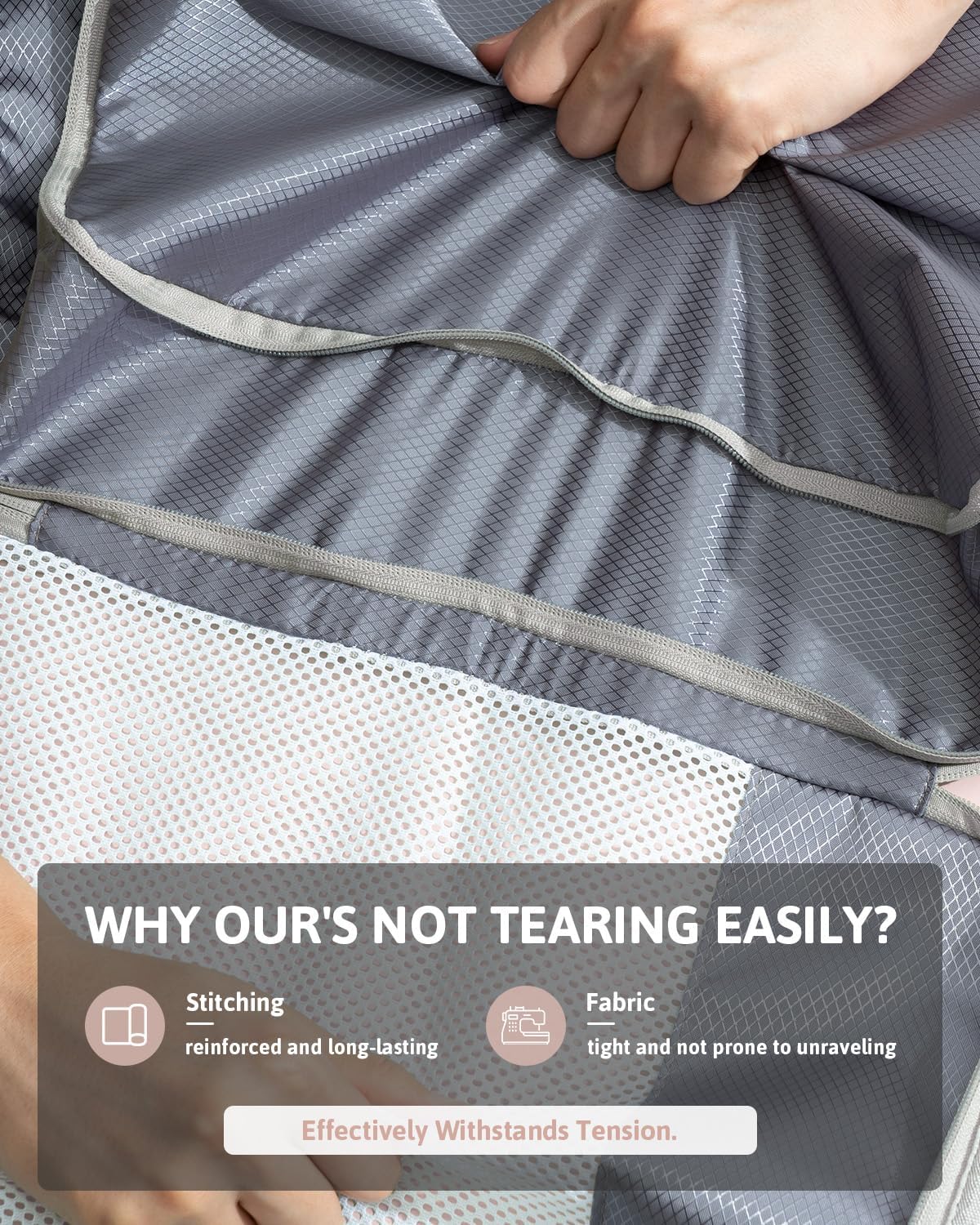 Meowoo Compression Packing Cubes Travel Organizer 7 Set, Ripstop Mesh Travel Organizers for Luggage Multi-Functional Ultralight Expandable Travel Luggage for Carry on Luggage, Travel, Backpack - Image 4