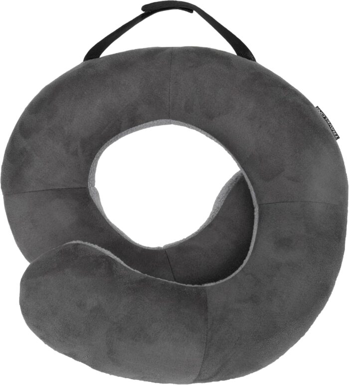 Travelon 13173 510 Deluxe Wrap-n-Rest Pillow, Dark Gray/Light Gray, One Size