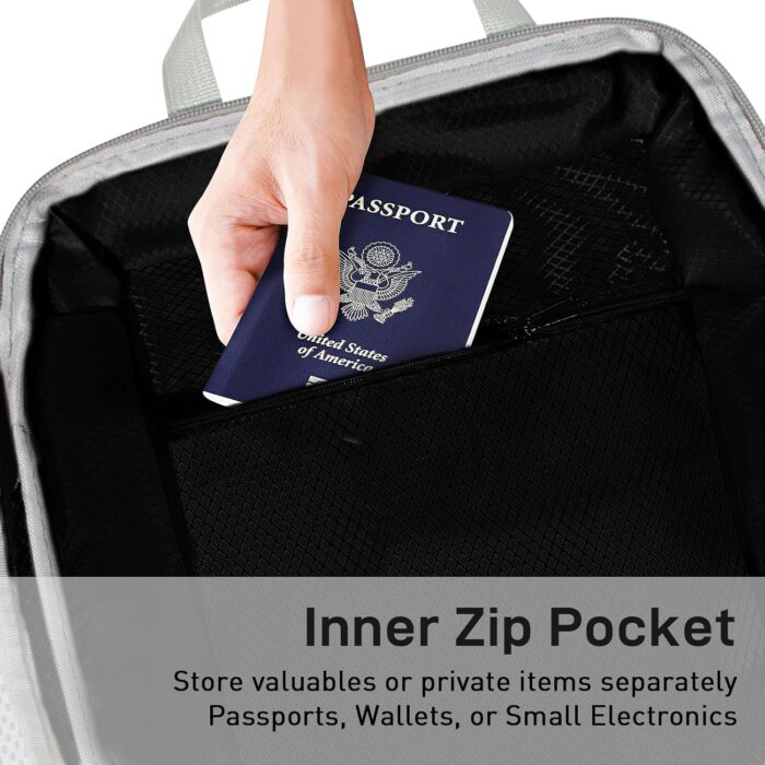 Compression Packing Cubes for Travel, 6 Set Lightweight Compressible Travel Packing Cubes for Carry on Luggage Suitcases, Customizable Label Slots Design Travel Essentials Accessories - Image 2