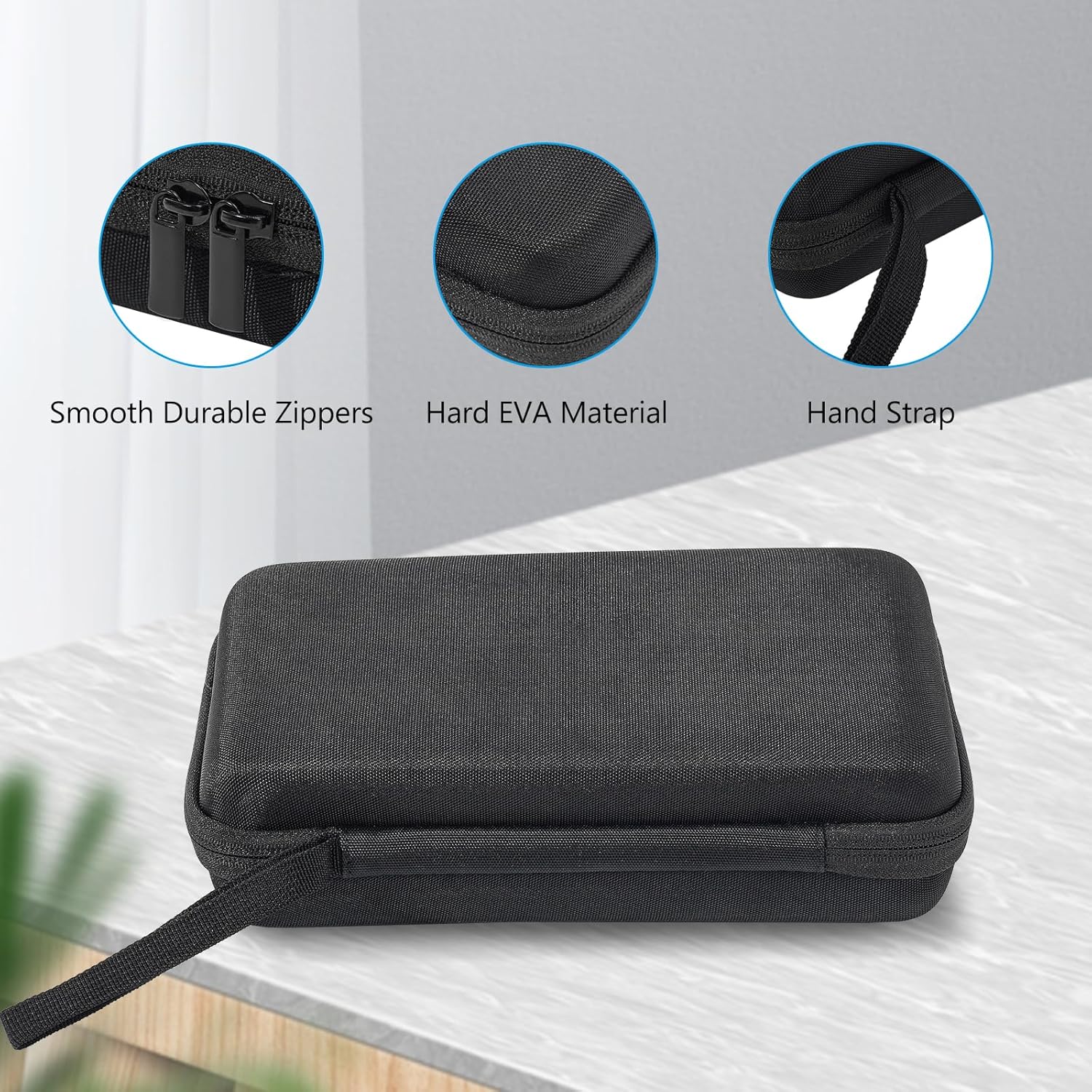 ProCase Hard Travel Tech Organizer Case Bag for Electronics Accessories Charger Cord Portable External Hard Drive USB Cables Power Bank SD Memory Cards Earphone Flash Drive - Image 5