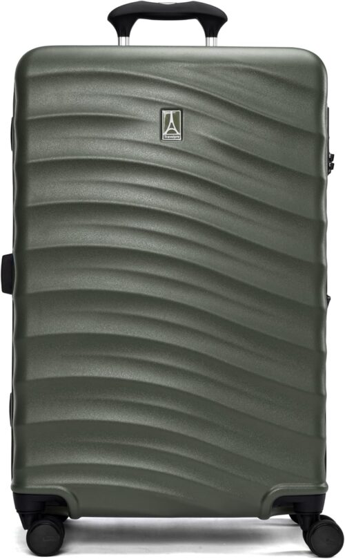 Travelpro Maxlite Air V2 Hardside Expandable Checked Luggage, 8 Spinner Wheels, Lightweight Hard Shell Suitcase, TSA Lock, Slate Green, Checked Medium 25-Inch