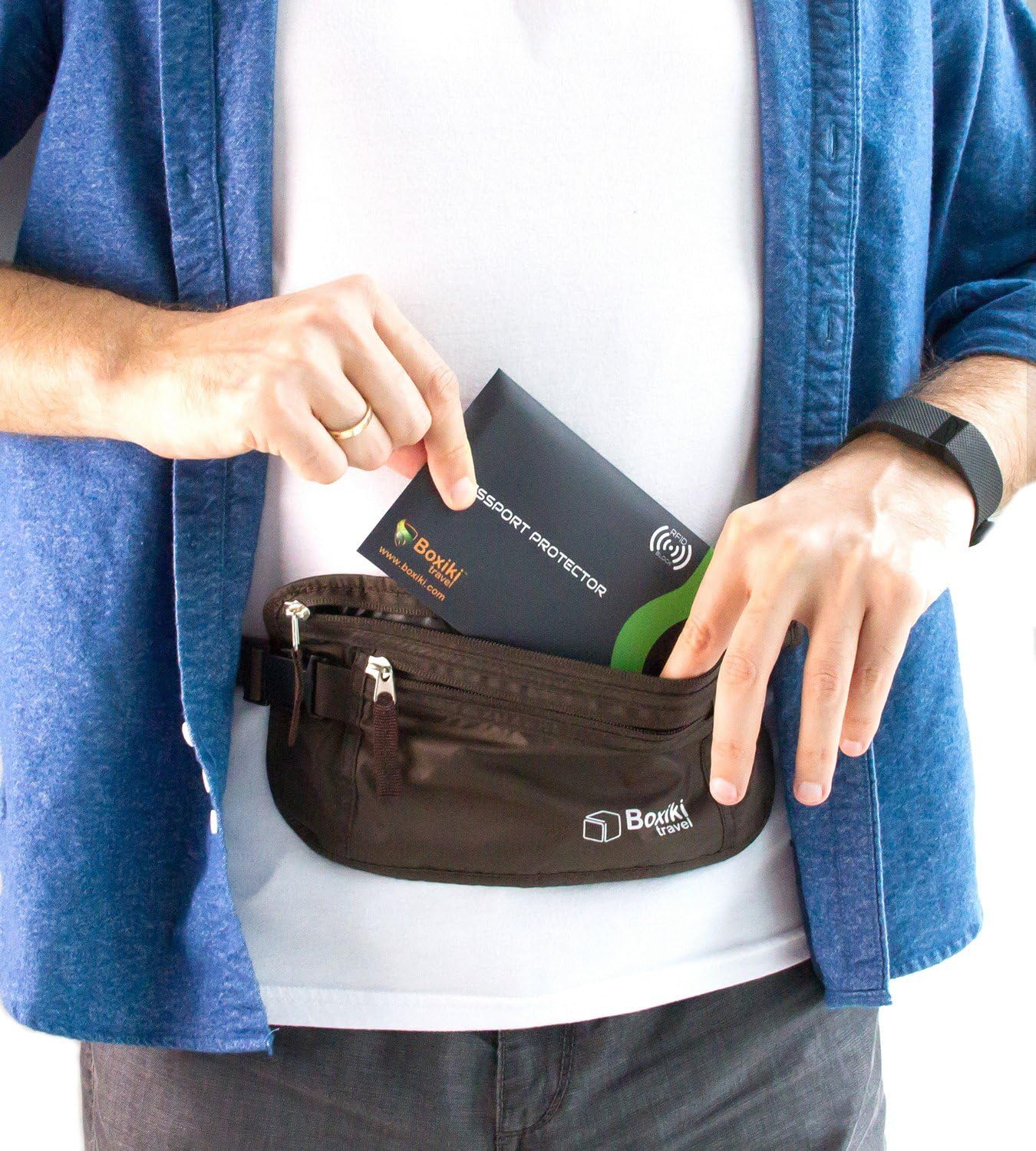 RFID Blocking Passport Sleeves, Set with Color Coding. Identity Theft Prevention RFID Blocking Envelopes (Set of 5 Passport Holders), Navy Blue, Passport - 5 Pcs - Image 6