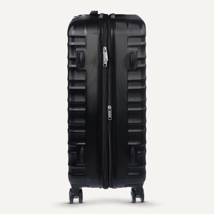 Amazon Basics 21-Inch Hardside Carry-On Luggage, Hardshell Suitcase With Wheels, Expandable For Up to 25% More Space, With Scratch-Resistant Surface, Four Multi-directional Wheels, Black - Image 5