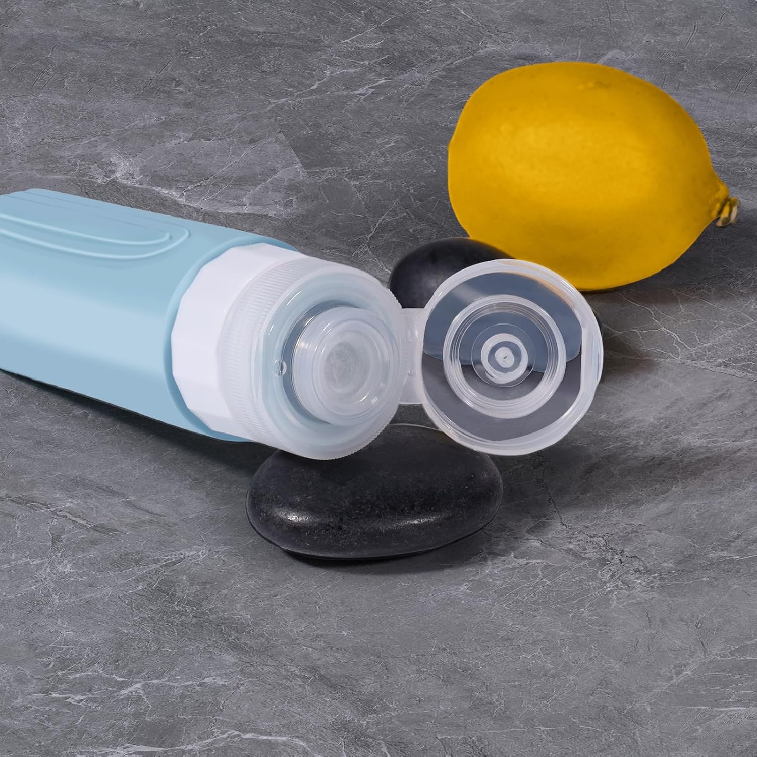 4 Pack Travel Size Bottles For Toiletries, 90ml Tsa Approved Shampoo and Conditioner Containers, Squeezable Silicone Lotion Tubes Spray Bottles, Airplane Travel Essentials - Image 6