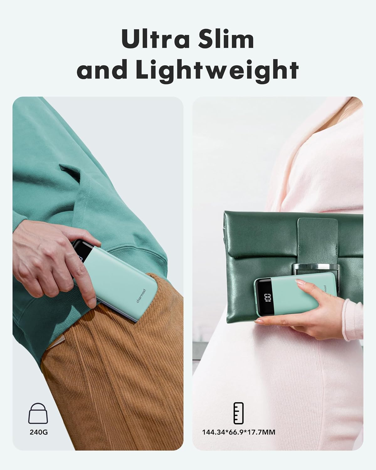 Charmast Portable Charger with Built in Cables, Power Bank with Cords Wires, Slim 10000mAh Travel Battery Pack 6 Outputs 3 Inputs 3A Fast Charging for Samsung Google Pixel LG Moto iPhone iPad - Image 3