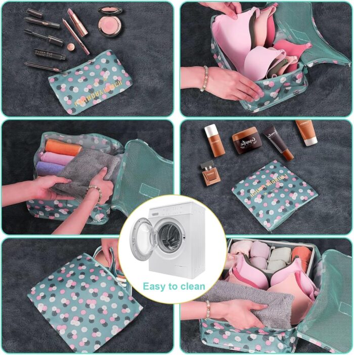compression packing cube travel luggage set sac rangement valise Packing Cubes for Carry on Suitcase,Packing Cubes for Carry on Suitcase,6 Set Travel Essentials, Organizer in 6 Sizes - Image 5