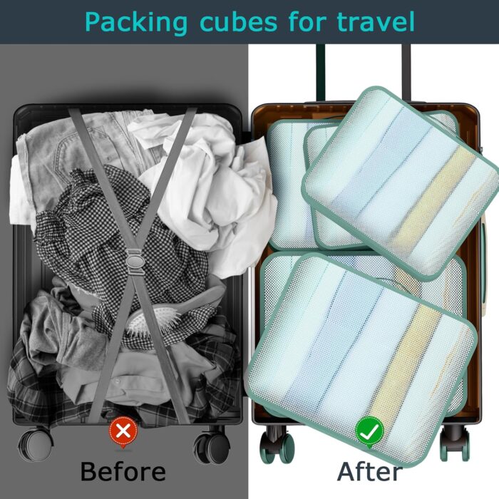 Packing Cubes, Packing Cubes for travel, Suitcase Organizer, Travel Cubes for Packing, Packing Cube, Luggage Organizer Bags - Image 3