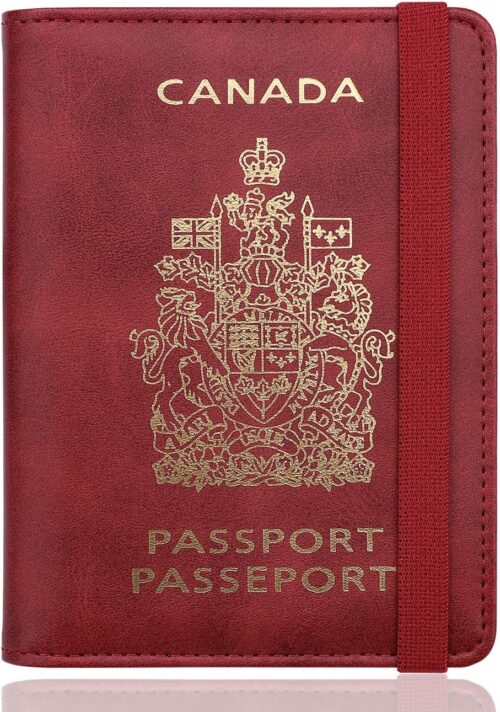 WALNEW RFID Blocking Passport Holder Wallet Cover Case
