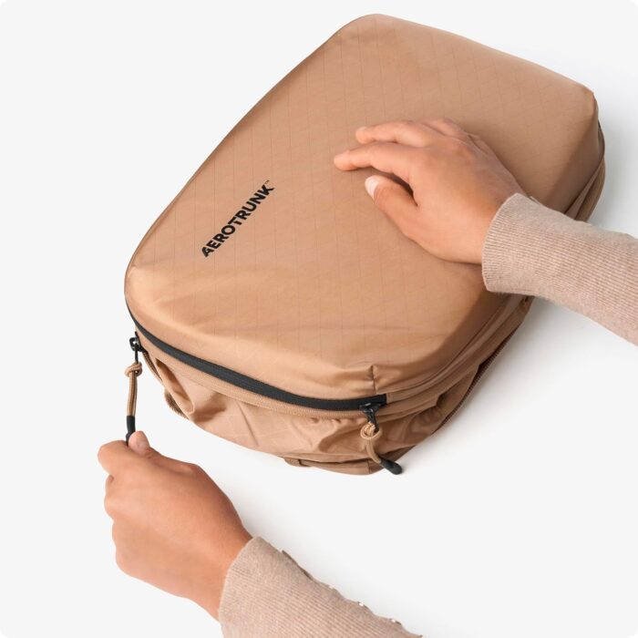 Aerotrunk Ultralight Compression Packing Cubes - Lightweight Travel Organizers for Suitcases and Luggage (6-Pack, Mocha) - Image 2
