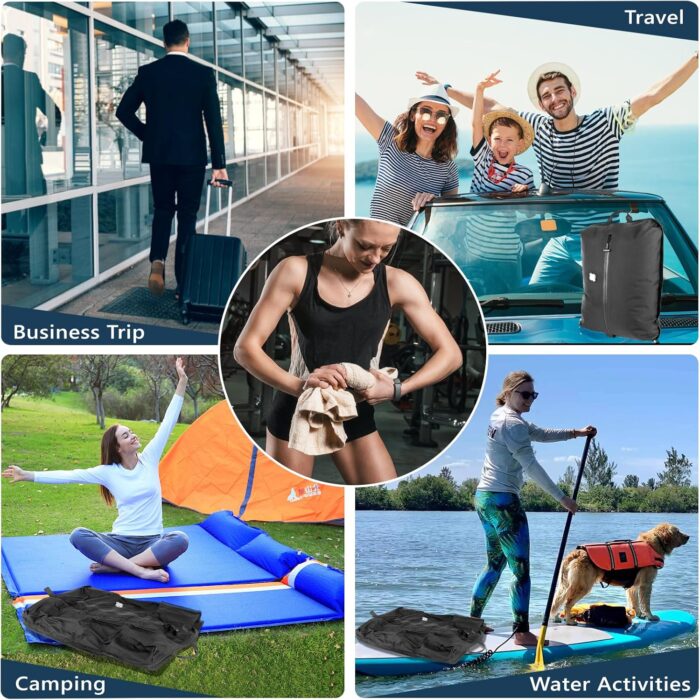33L Professional Vacuum Bags for Travel with Wireless Vacuum Pump, Dobaly IP67 Reusable Vacuum Compression Bags for Suitcases and Backpack Space Saver Vacuum Bags Lightweight&Durable (1PC+Pump) - Image 7