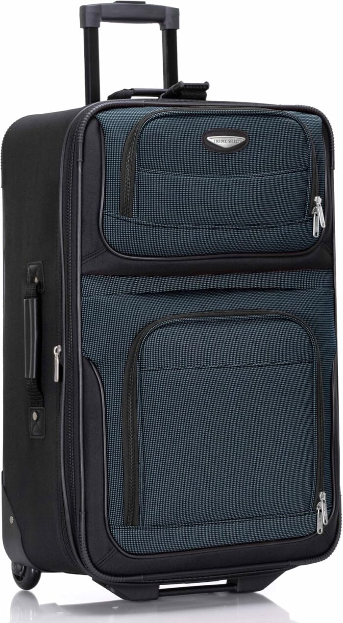Traveler's Choice Travel Select Amsterdam 25-Inch Expandable Rolling Upright, Navy, One Size