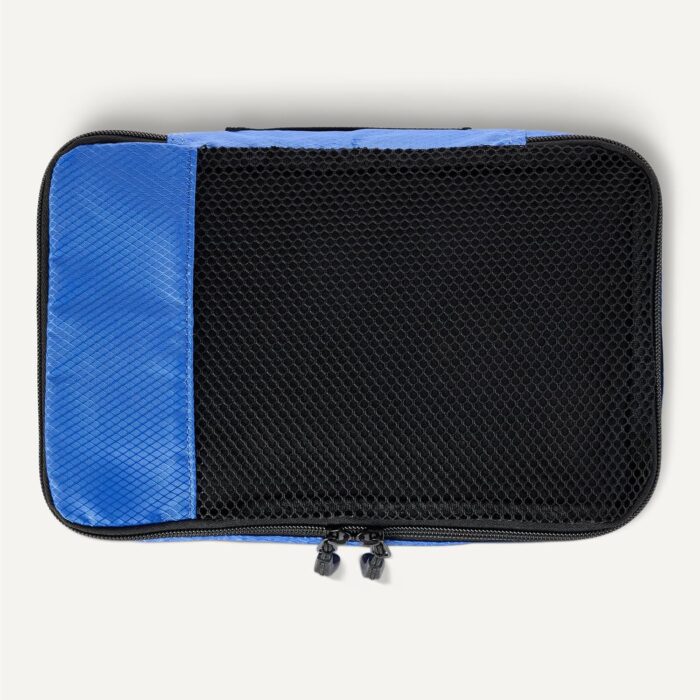 Amazon Essentials 4-Piece Packing Cubes Travel Accessories Set, Luggage Organizer with Double Zipper, Mesh Top, 100% Polyester, Small/Medium/Large/Slim, Blue (Previously Amazon Basics) - Image 5
