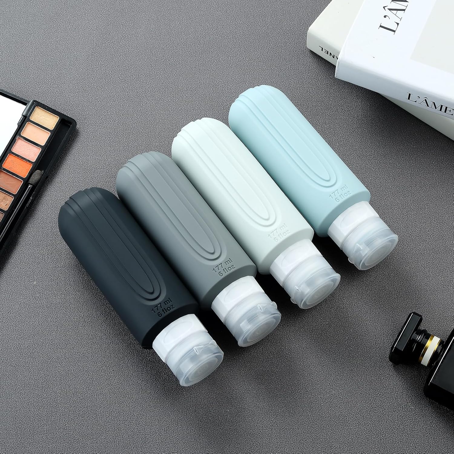 Mrsdry Travel Bottles for Toiletries, Large 177ml Travel Size Containers, BPA Free Leak Proof Squeezable Silicone Tubes for Shampoo Conditioner Lotion Soap with Clear Bag and Labels - Image 9