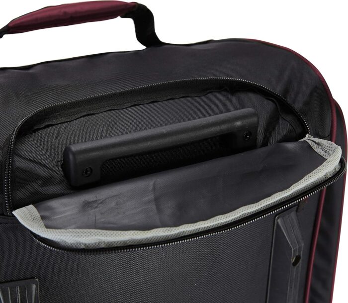 Travelers Club Xpedition 30 Inch Multi-Pocket Upright Rolling Duffel Bag, Crimson Red, 30" Suitcase, Xpedition 30 Inch Multi-Pocket Upright Rolling Duffel Bag - Image 6