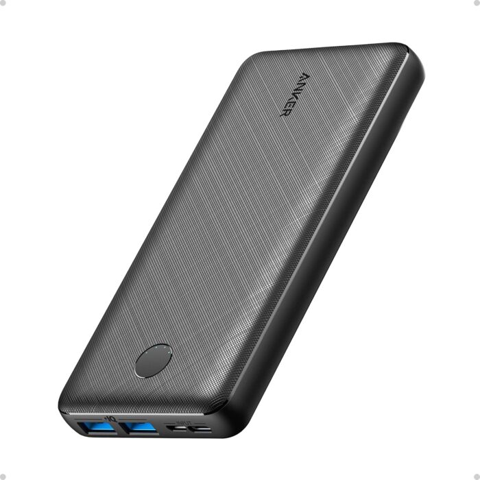 Anker Portable Charger, Power Bank, 20,000 mAh Battery Pack with PowerIQ Technology and USB-C (Recharging Only) for iPhone 15/15 Plus/15 Pro/15 Pro Max, iPhone 14/13/12 Series, Samsung Galaxy (Black)
