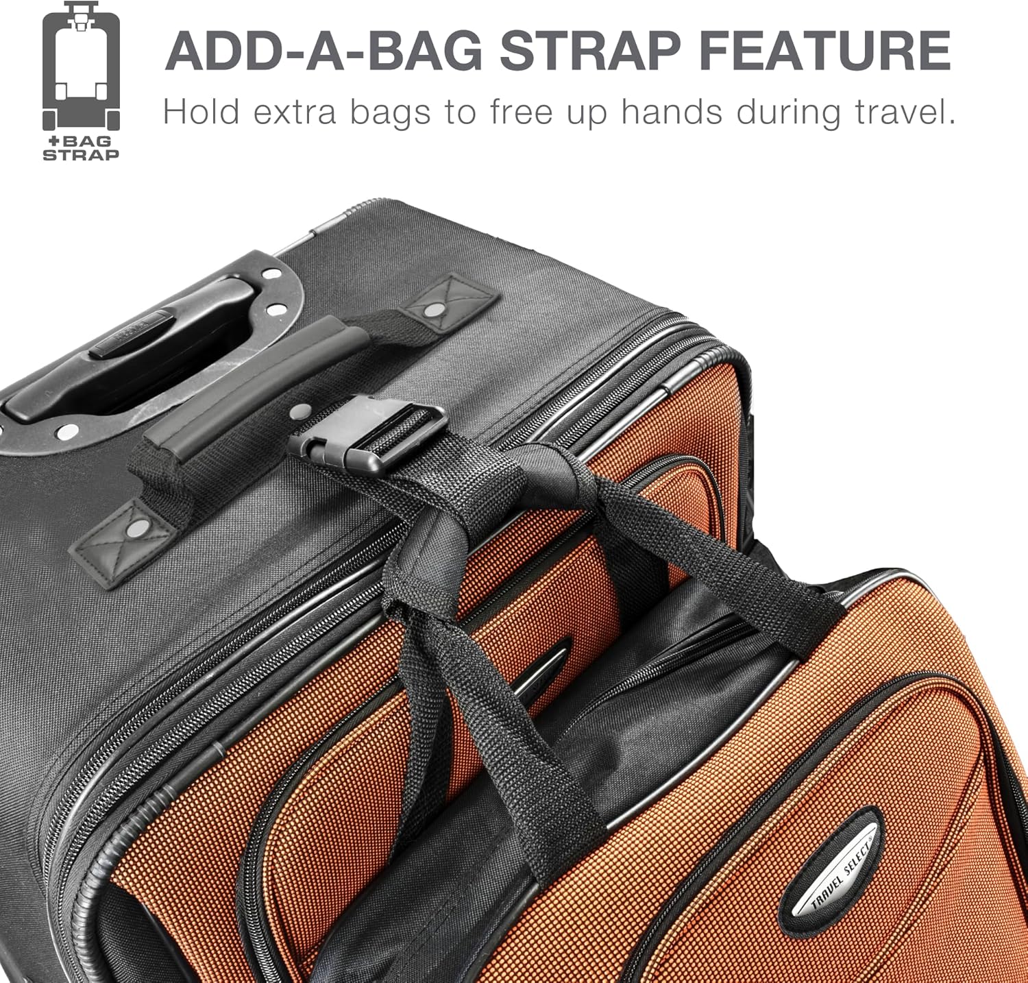 Traveler's Choice Amsterdam 4-Piece Luggage Set, Gray - Image 6